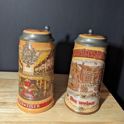 Budweiser Classic Steins w/ Boxes