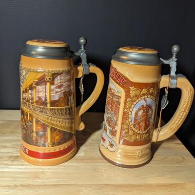 Budweiser Classic Steins w/ Boxes