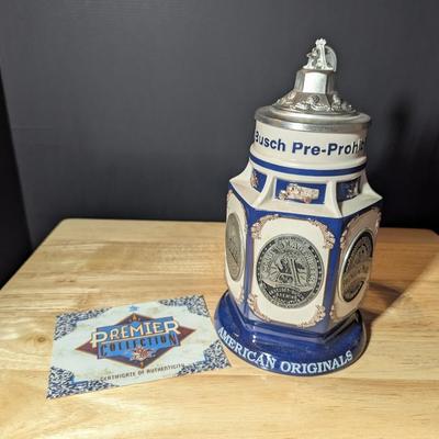 Anheuser-Blusch Pre-Prohibition Beer Stein w/ Box