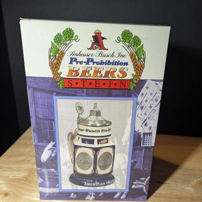 Anheuser-Blusch Pre-Prohibition Beer Stein w/ Box