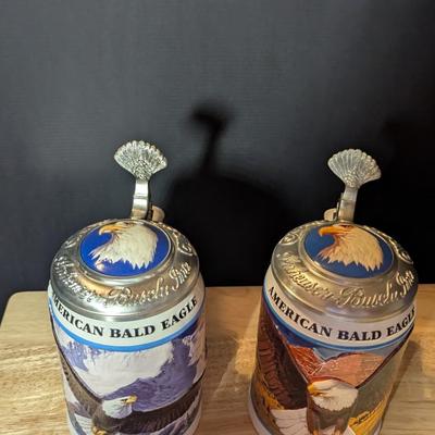 American Bald Eagle Fall & Winter Steins w/ Box