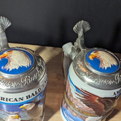 American Bald Eagle Spring & Summer Steins w/ Box