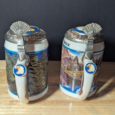 American Bald Eagle Spring & Summer Steins w/ Box