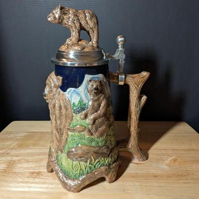 Nature's Pride Series Grizzly Bear Stein