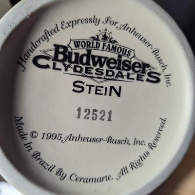 World Famous Budweiser Clydesdale Stein "King A Regal Spirit" w/ Box