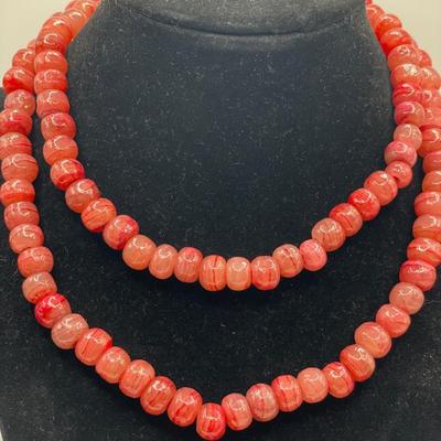 Lovely rhodochrosite necklace