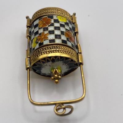 Japanese cloisonné enameled miniature inro or charm