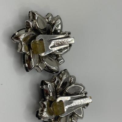 Vintage Hobe clip on earrings and bracelet set