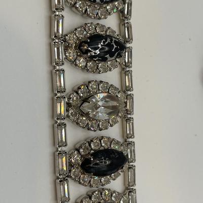 Vintage Hobe clip on earrings and bracelet set