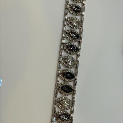 Vintage Hobe clip on earrings and bracelet set