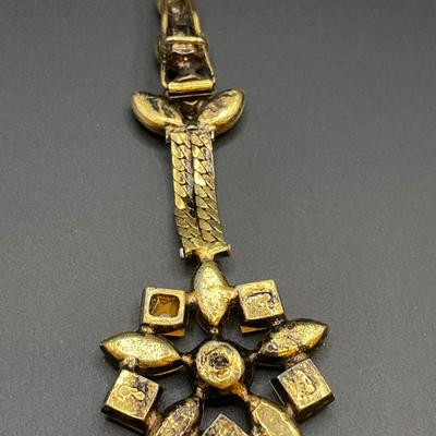 Vintage unique clip with rhinestones