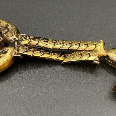 Vintage unique clip with rhinestones