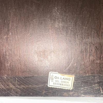 Vintage G.G. Lang Carved Wooden Figural Bookends – Germany