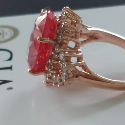 GIA CERTIFIED LAB GROWN RUBY RING