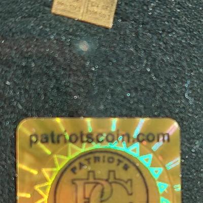 Patriots Coin Gold Bars 1 Gram
