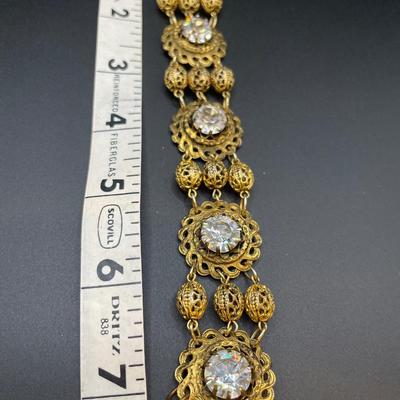 Freirich bracelet with large rhinestone