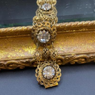 Freirich bracelet with large rhinestone