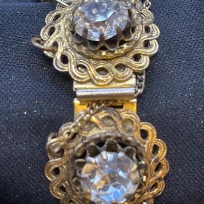 Freirich bracelet with large rhinestone