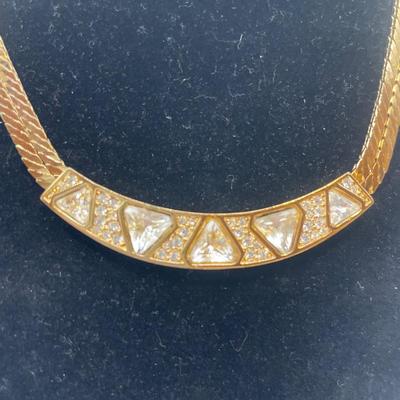 Vintage Christian Dior necklace and clip on set