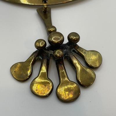 Jack Boyd unsigned brutalist bronze bracelet and necklace