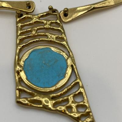 Anne Dick Modernist hammered necklace