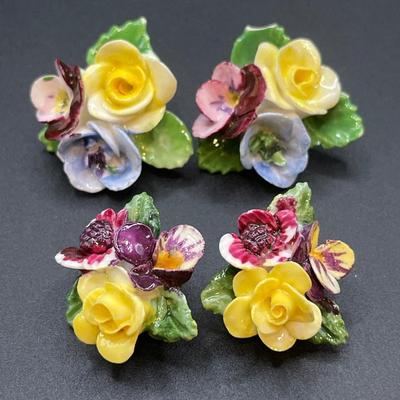 Crown Staffordshire painted jewelry