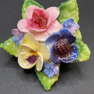 Crown Staffordshire painted jewelry