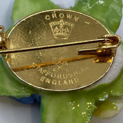 Crown Staffordshire painted jewelry