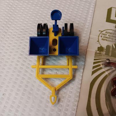 4 PIECE MINI FARM SET TOY AND 2 IMPLEMENTS