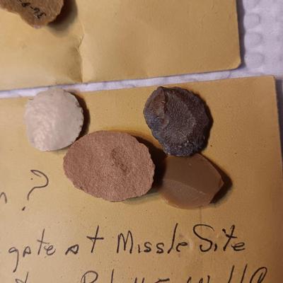FOSSILS, PARTIAL ARROW HEADS AND NATIVE AMERICAN ARTIFACTS