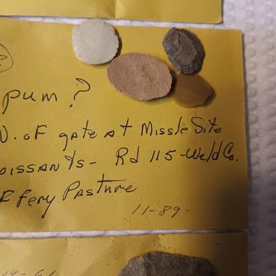 FOSSILS, PARTIAL ARROW HEADS AND NATIVE AMERICAN ARTIFACTS