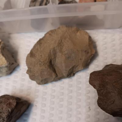 FOSSILS, PARTIAL ARROW HEADS AND NATIVE AMERICAN ARTIFACTS