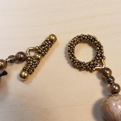 Sterling Pendants, Robert Rose, Matching Stone Necklace and Earrings (ST-KD)