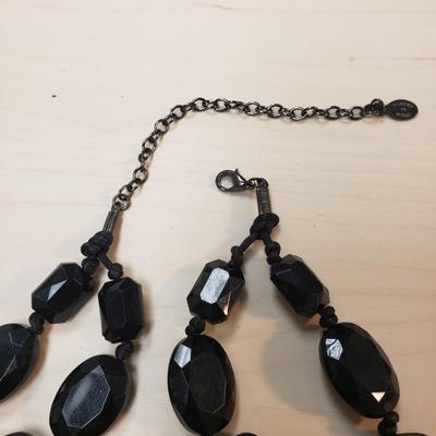 Sterling Pendants, Robert Rose, Matching Stone Necklace and Earrings (ST-KD)