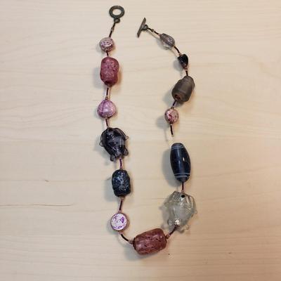 Sterling Pendants, Robert Rose, Matching Stone Necklace and Earrings (ST-KD)