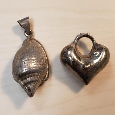 Sterling Pendants, Robert Rose, Matching Stone Necklace and Earrings (ST-KD)