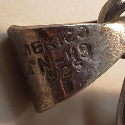 Sterling Pendants, Robert Rose, Matching Stone Necklace and Earrings (ST-KD)