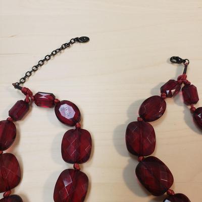 Sterling Pendants, Robert Rose, Matching Stone Necklace and Earrings (ST-KD)