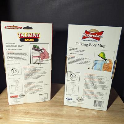 Budweiser Talking Mugs