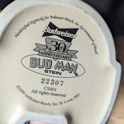 Bud Man 30th Anniversary Stein w/ Box