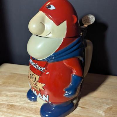 Bud Man 30th Anniversary Stein w/ Box