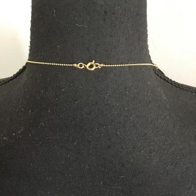 Beautiful, vintage, gold, toned, petite dainty, layering necklace