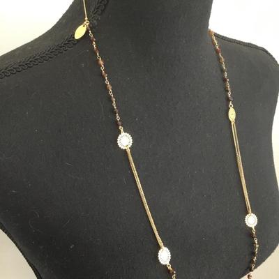 Beautiful, vintage, gold, toned, petite dainty, layering necklace