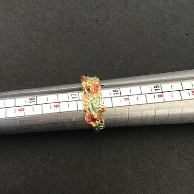 Gold tone fashion ring