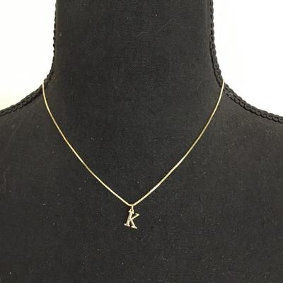 Beautiful very nice gold toned petite dainty necklace