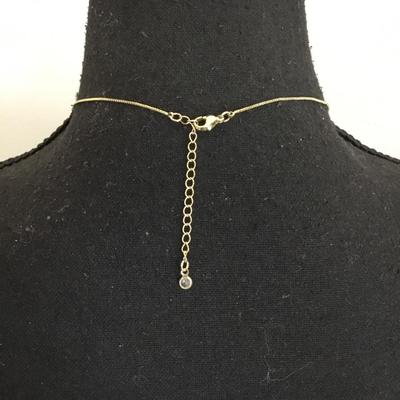 Beautiful very nice gold toned petite dainty necklace
