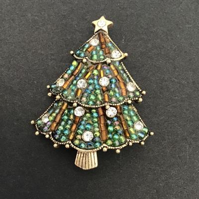 Sale Photo Thumbnail #93: Very nice Vintage LC Christmas Brooch 
Please see attached photos