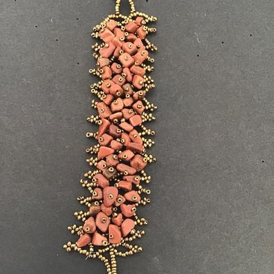 Sale Photo Thumbnail #131: Vintage hand made beaded bracelet please see attached photos