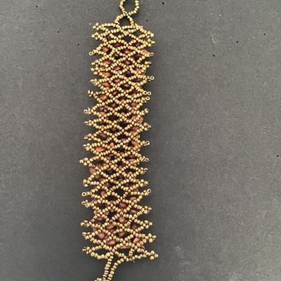 Sale Photo Thumbnail #133: Vintage hand made beaded bracelet please see attached photos