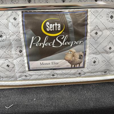 Sold Twin Serta Perfect Sleeper Mattress with adjustible frame